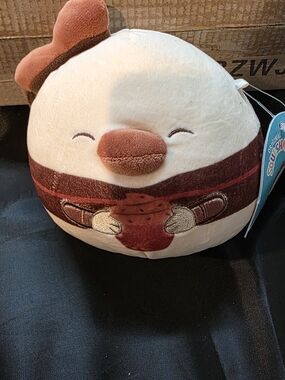 Disney Plush Donald Duck  Character - Cream & Brown with Red Accent